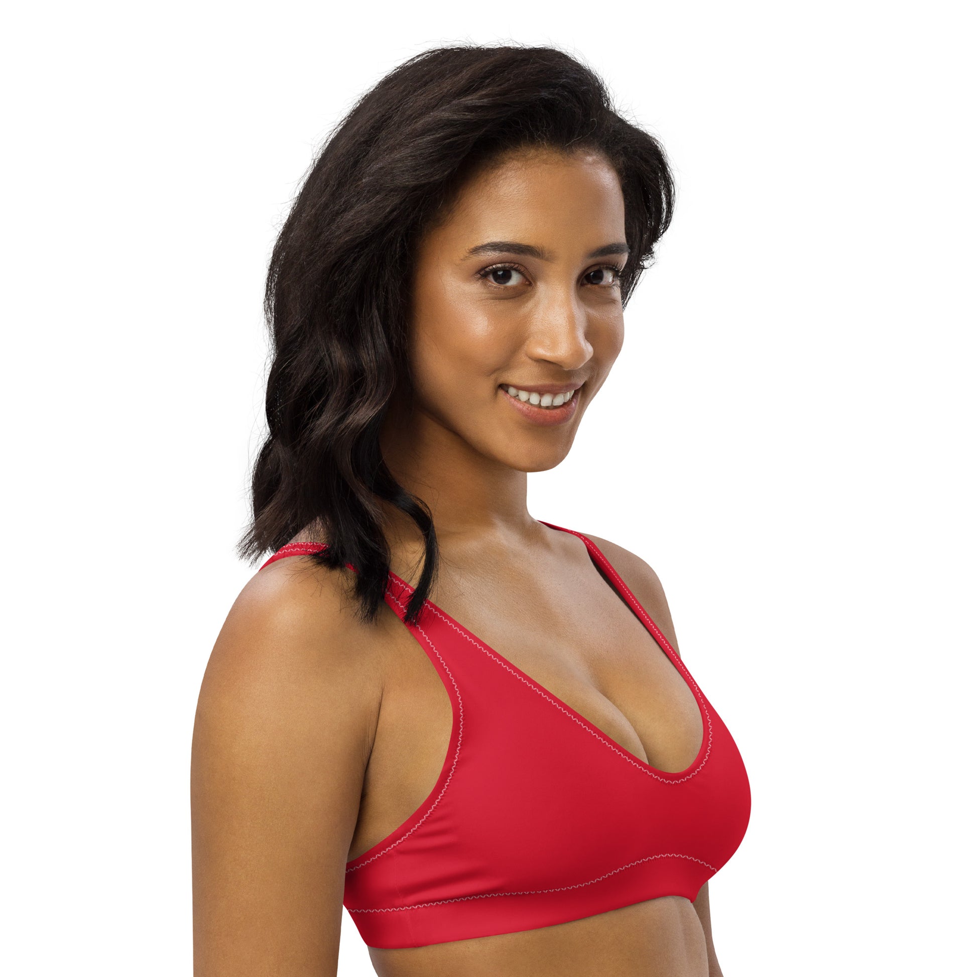 Bikini top - RED - Single color