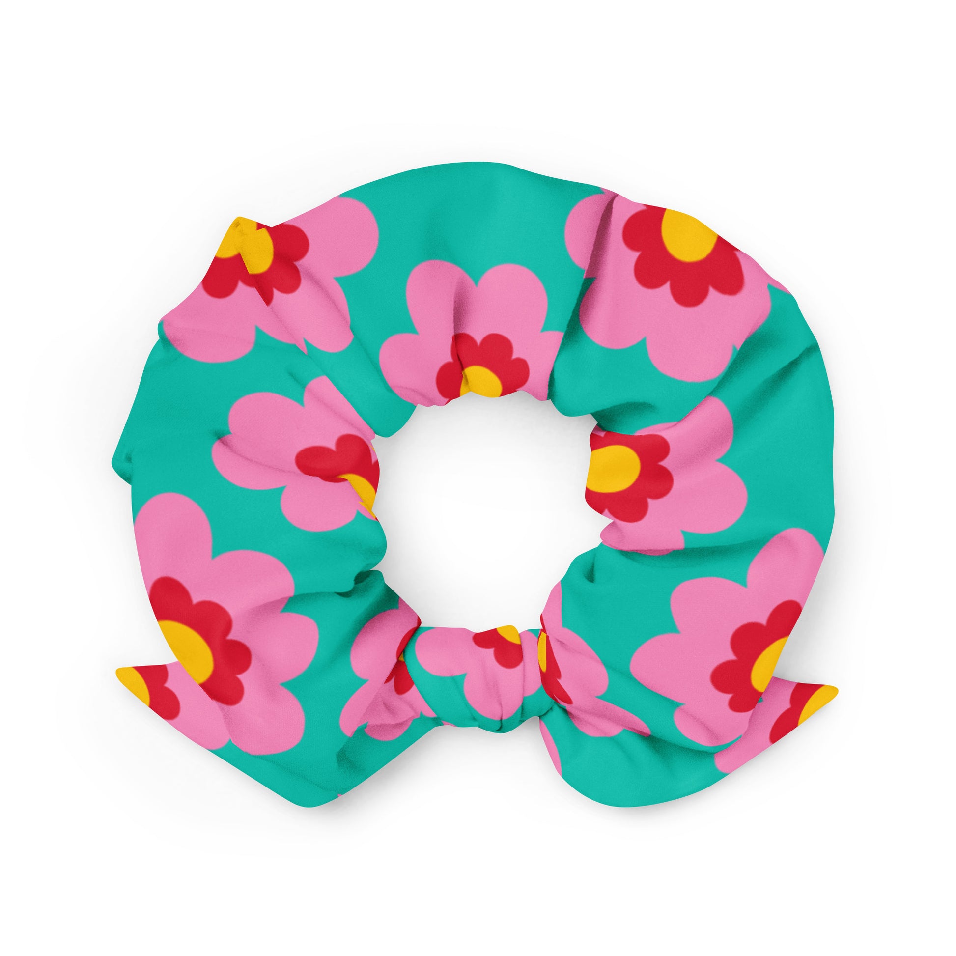 FANCY BLOOM pink mint - Scrunchie