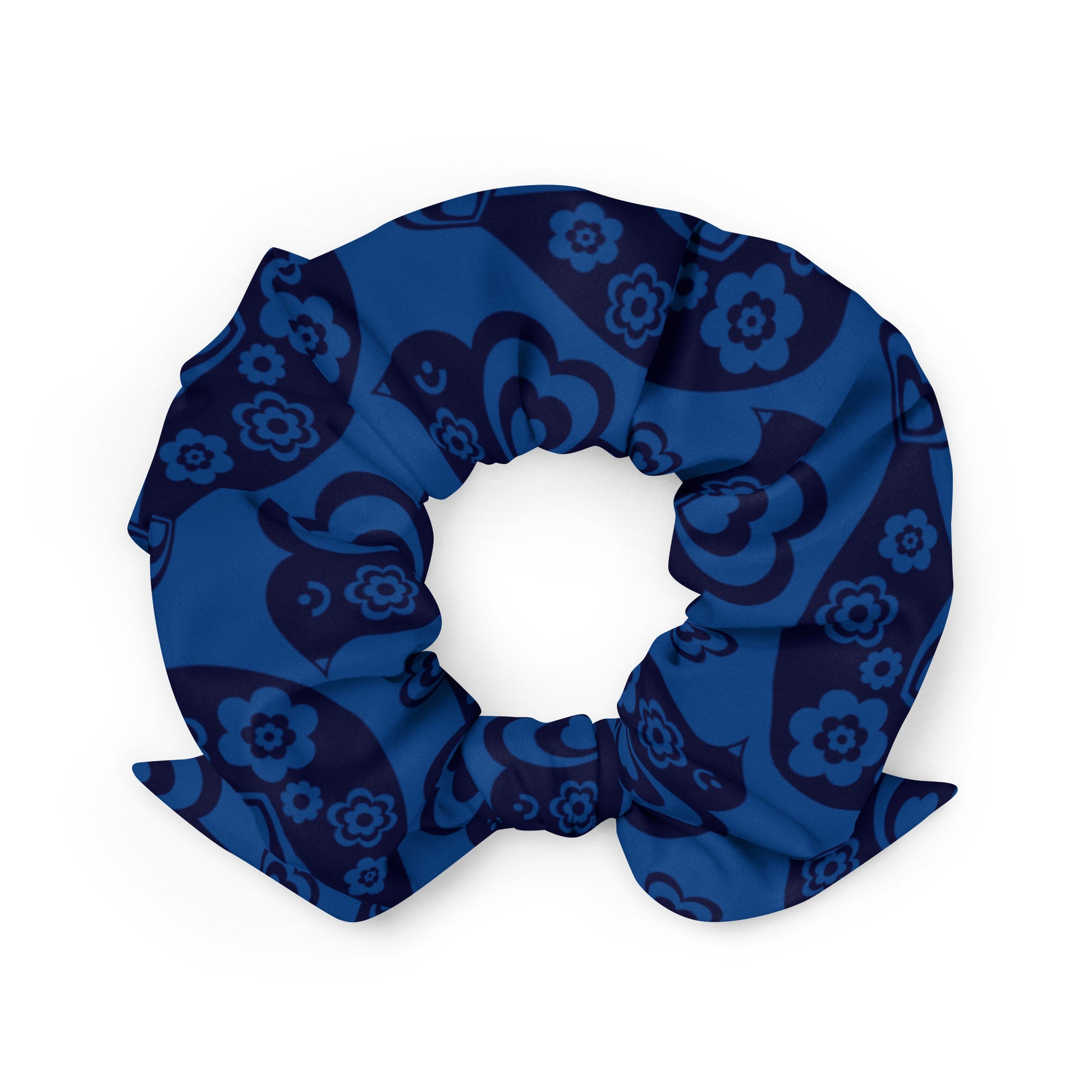 TWEET LOVE dark blue - Scrunchie