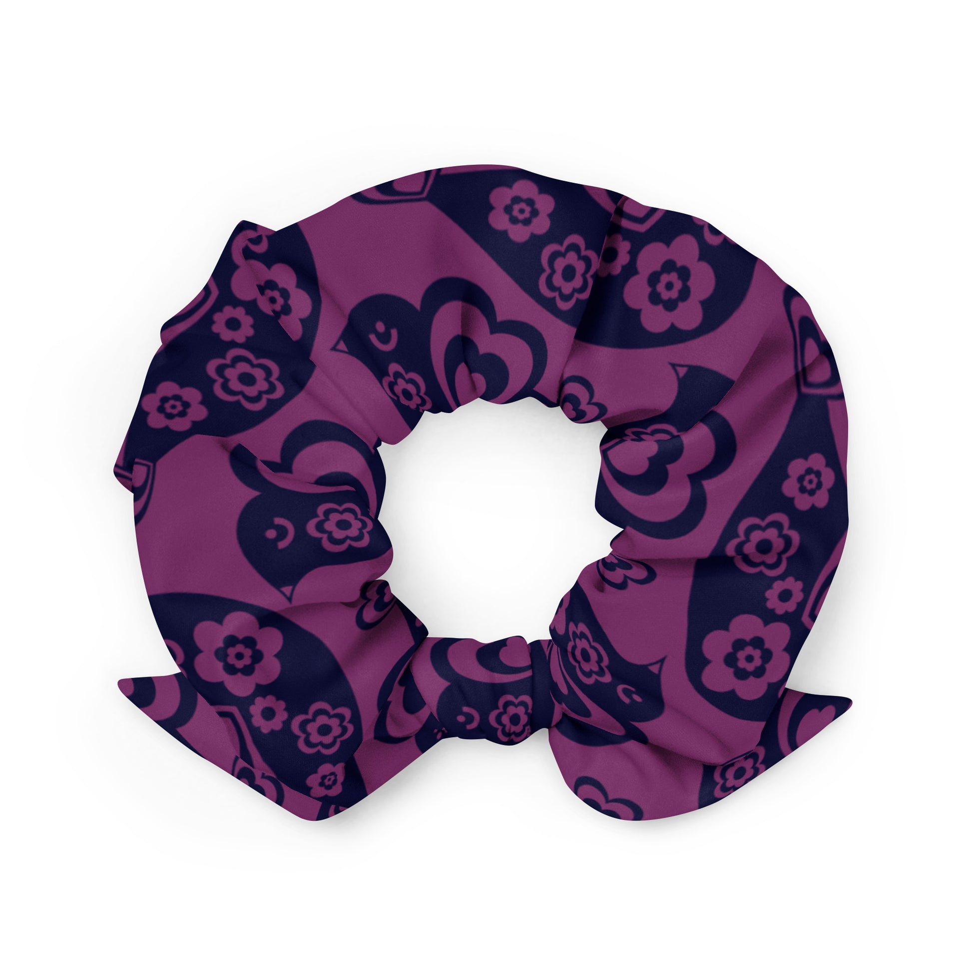 TWEET LOVE plum - Scrunchie
