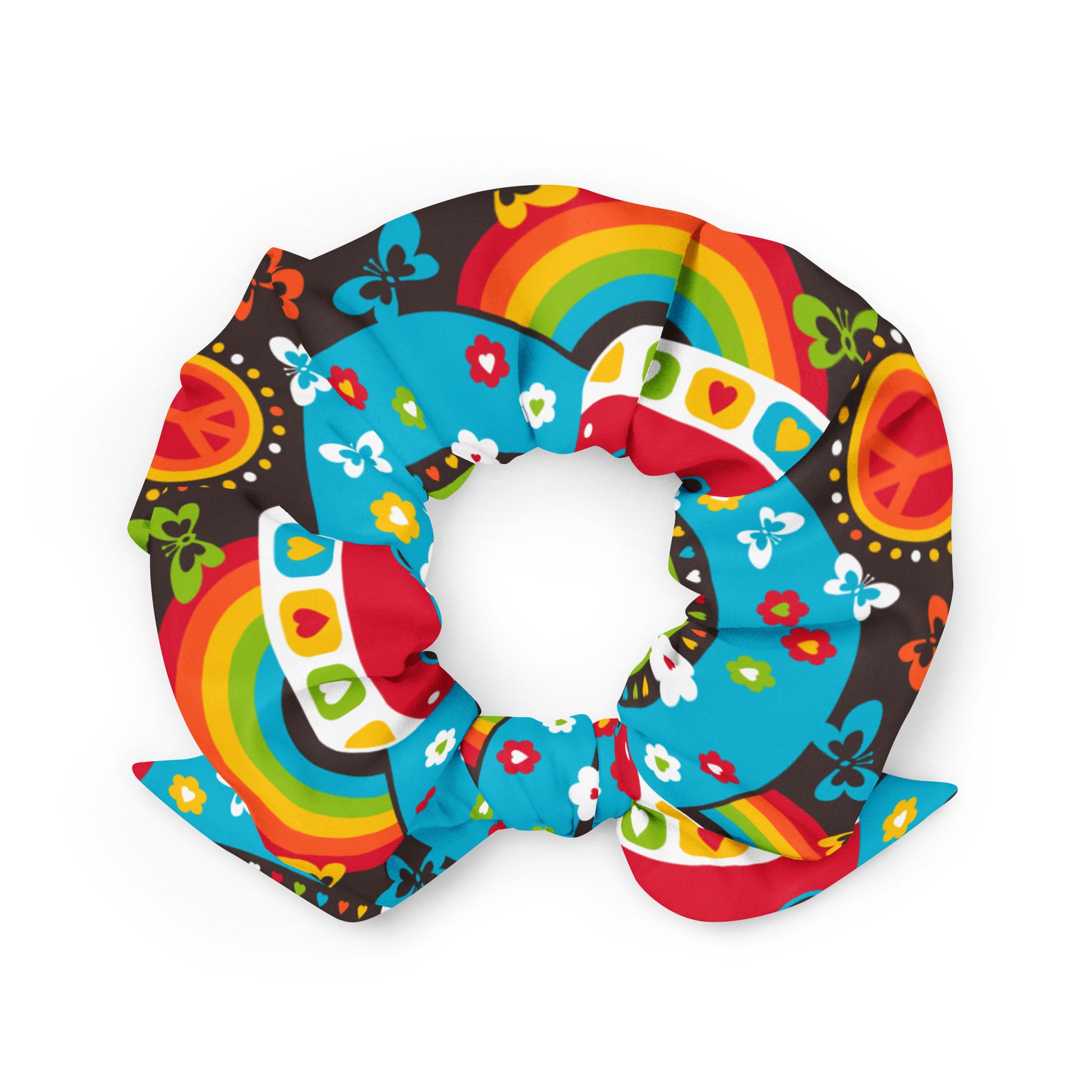 HIPPIE DAY rainbow - Scrunchie
