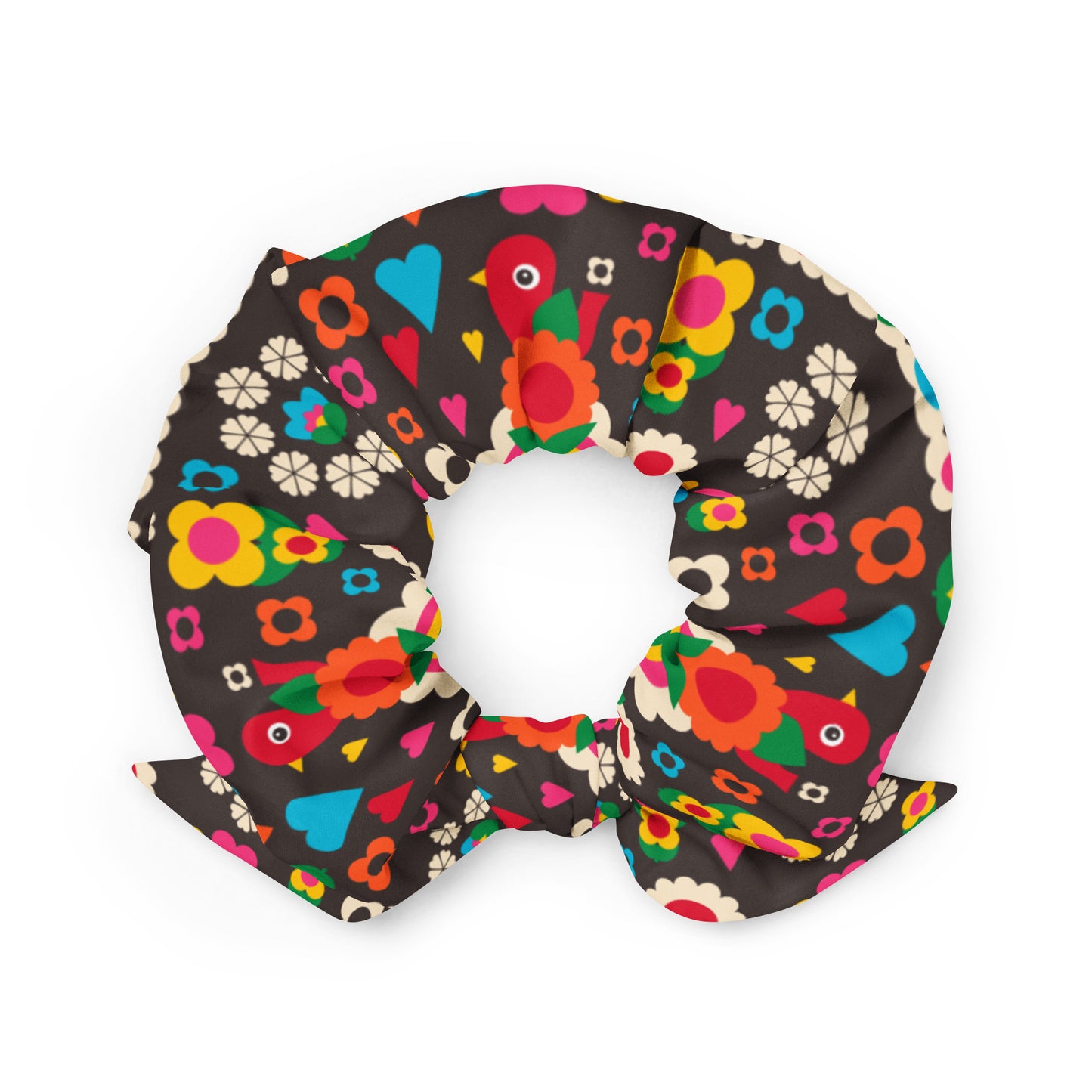 OLD BIRDIE brown - Scrunchie