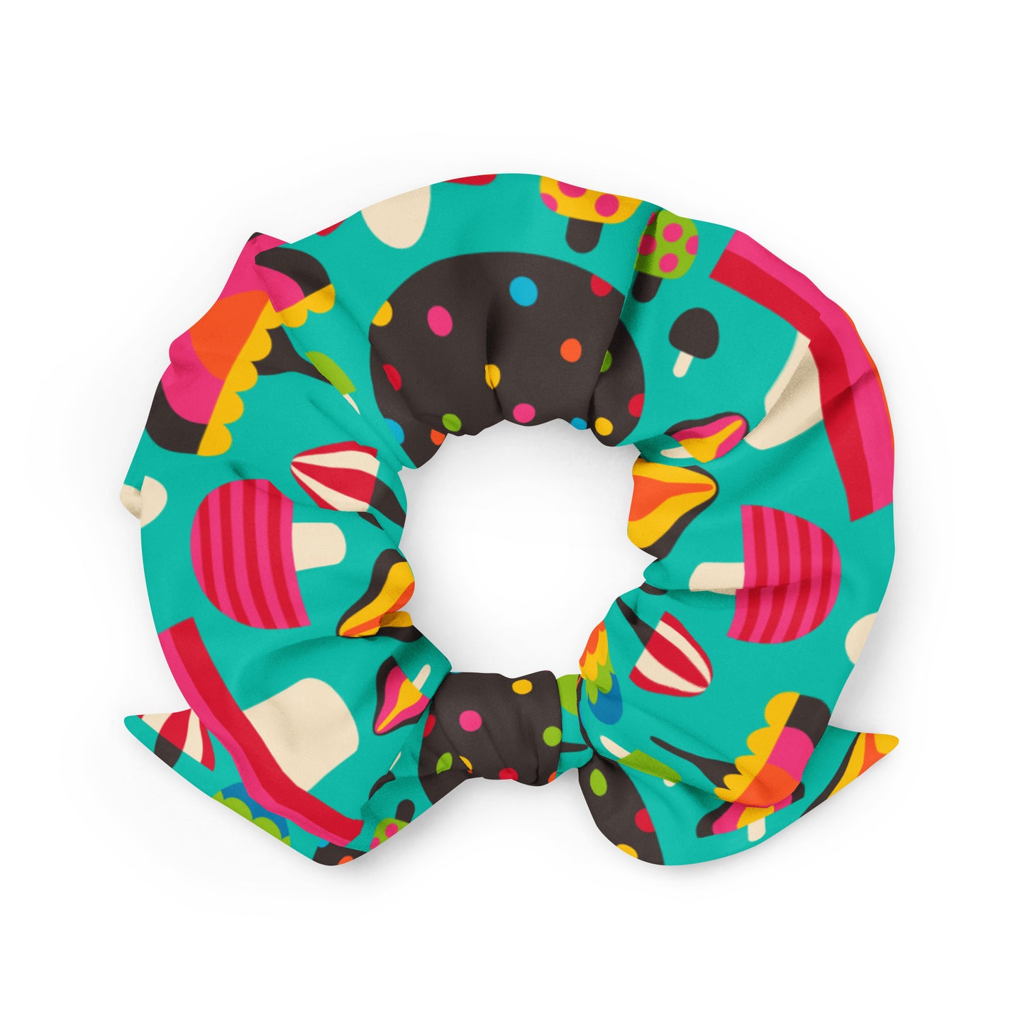 MUSHROOM MANIA mint - Scrunchie