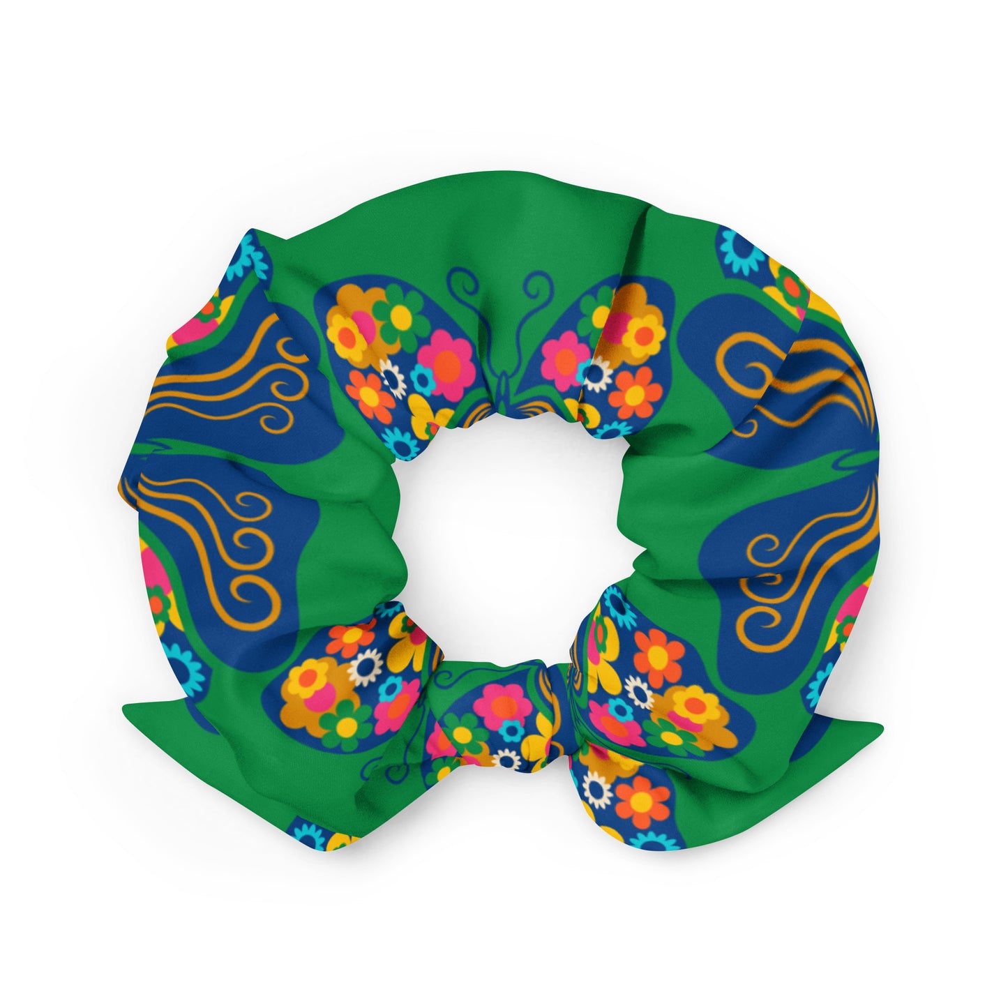 FAB FLOVERYFLY green - Scrunchie