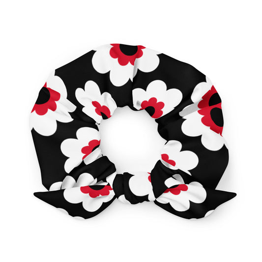 FANCY BLOOM red black - Scrunchie