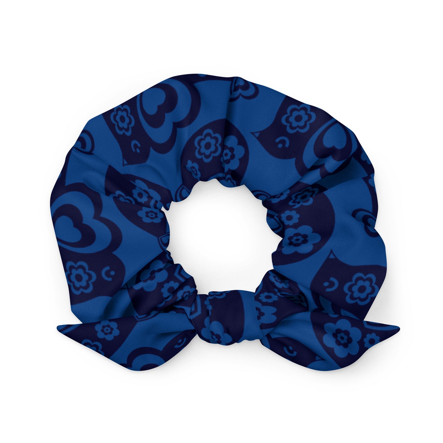 TWEET LOVE dark blue - Scrunchie