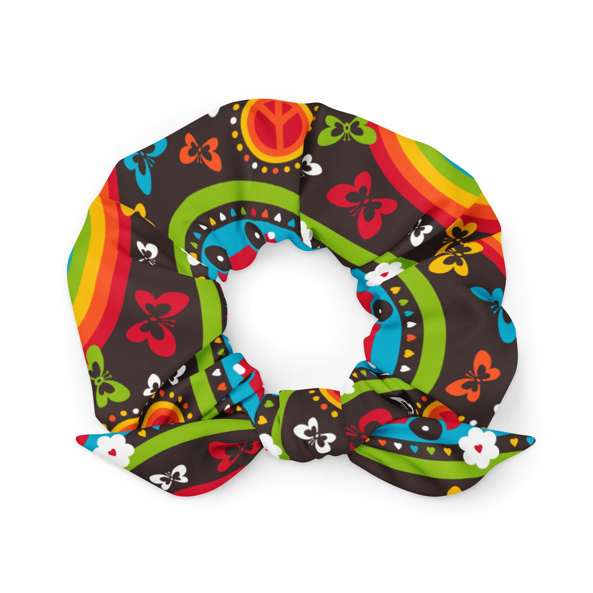 HIPPIE DAY rainbow - Scrunchie