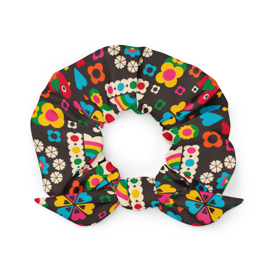 OLD BIRDIE brown - Scrunchie