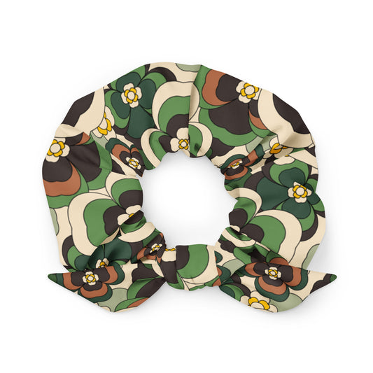 PANSY FANTASY green - Scrunchie