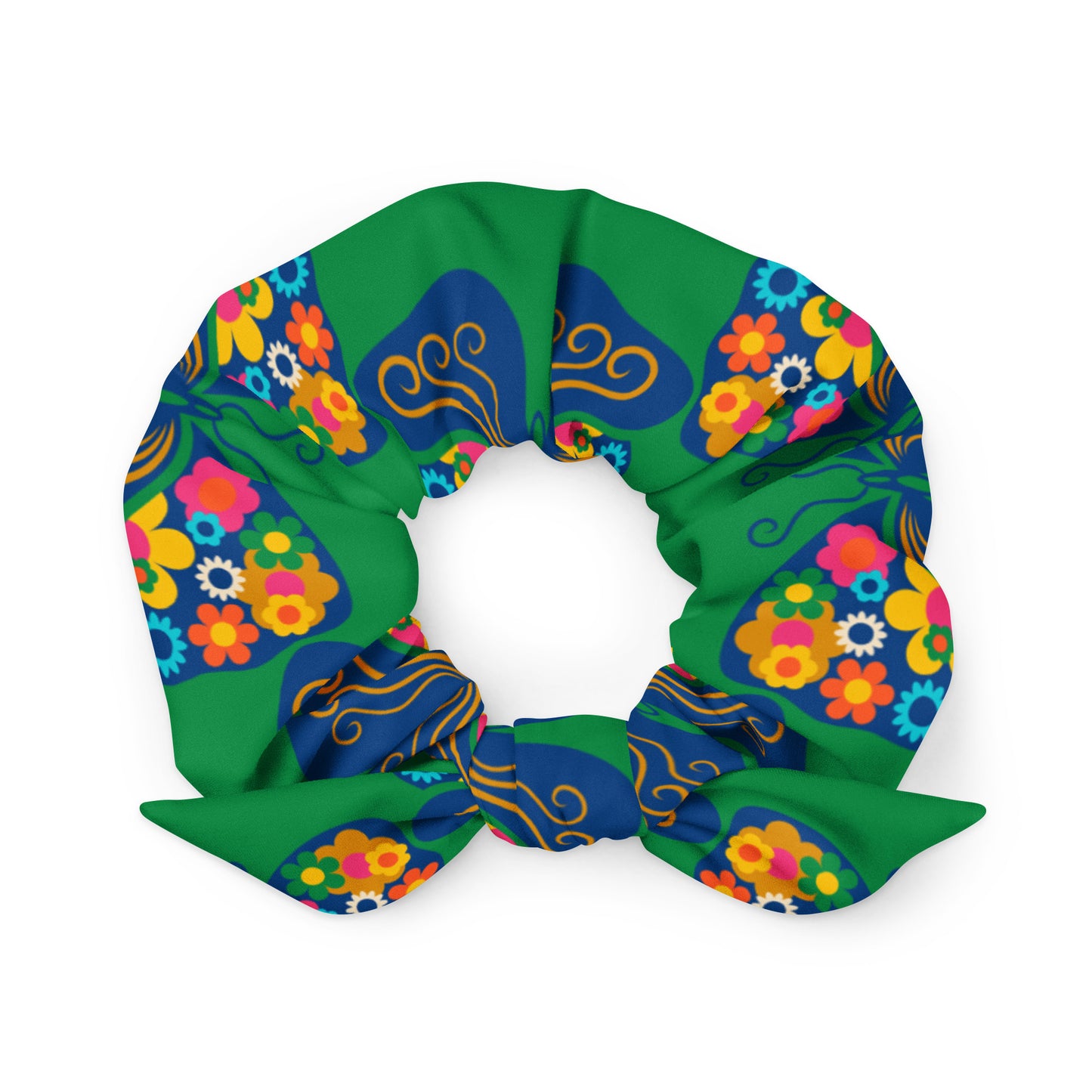 FAB FLOVERYFLY green - Scrunchie