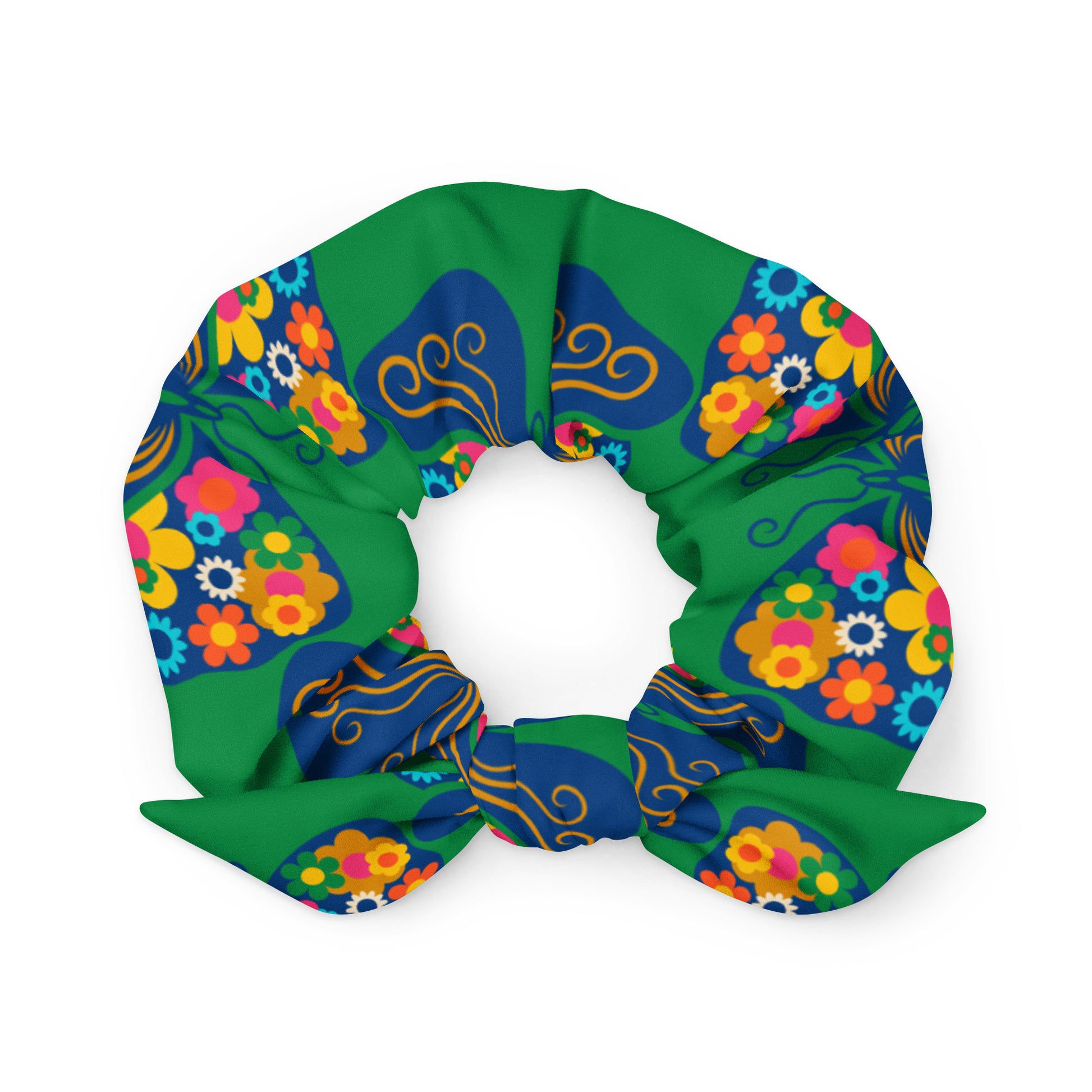 FAB FLOVERYFLY green - Scrunchie