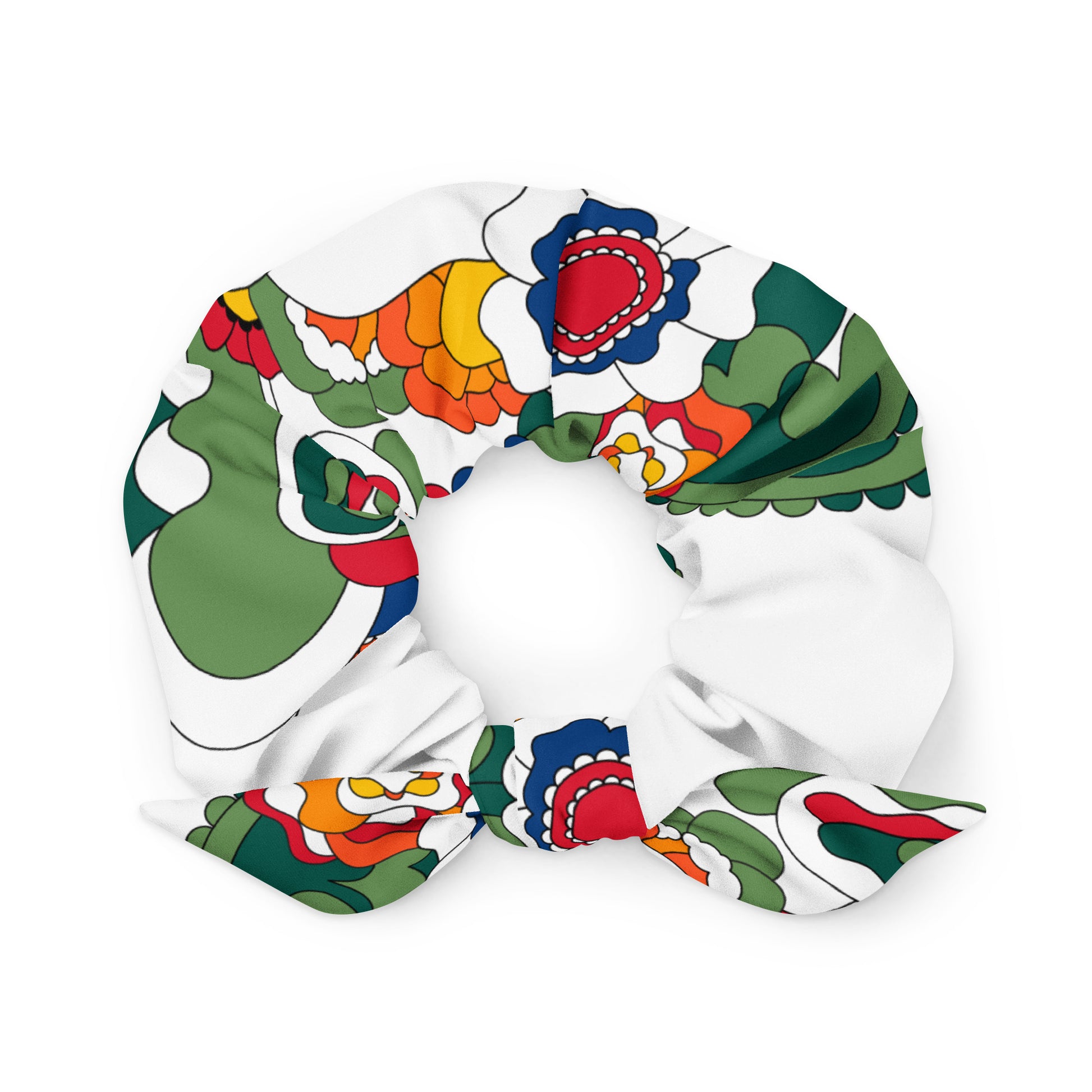 GROOVY KURBITS white - Scrunchie
