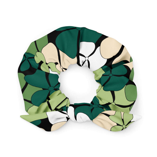ADELIE green - Scrunchie - Wild Floral Print