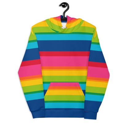 ELLIE rainbow stripe - Unisex Hoodie (recycled) - SHALMIAK