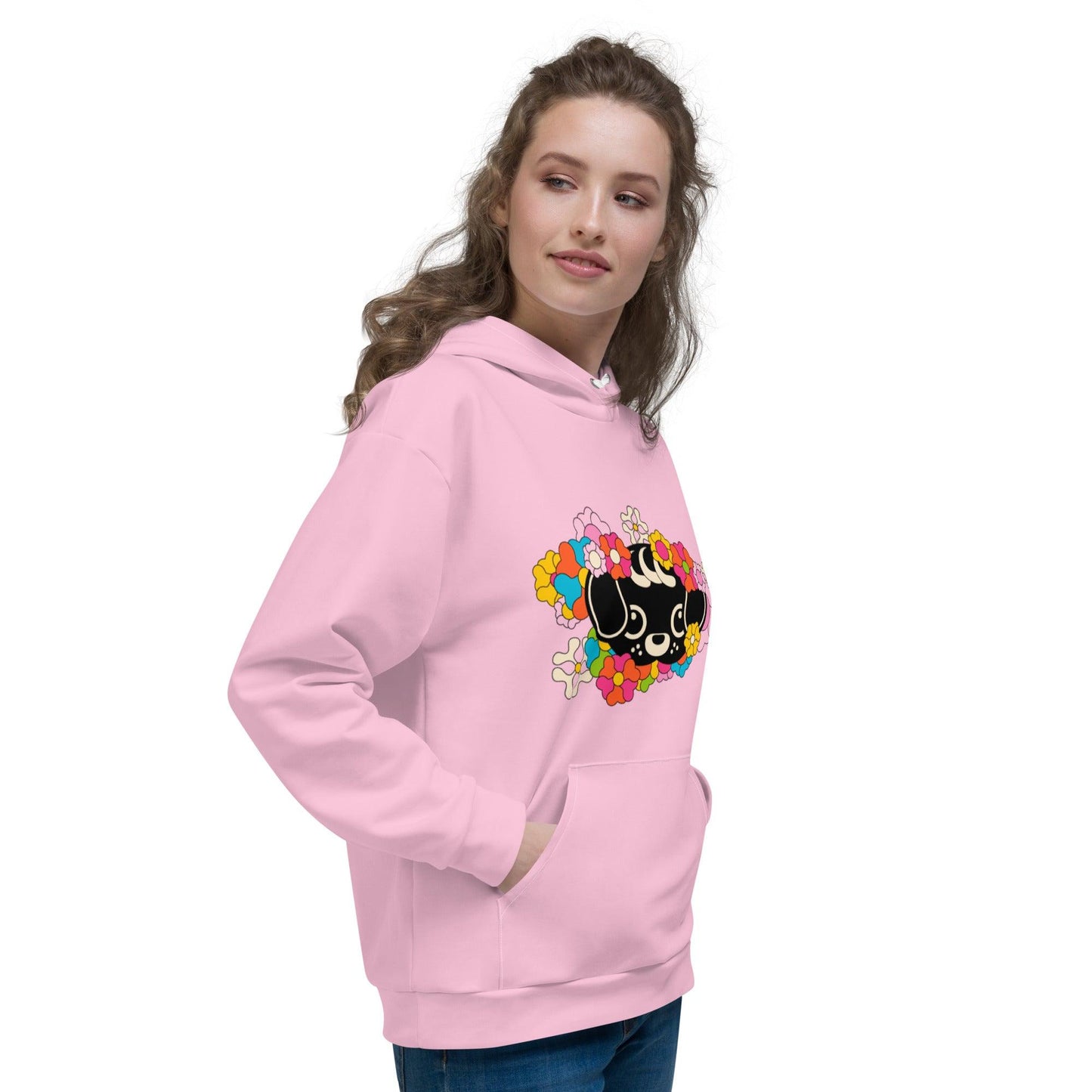 FUNKYPUP pink (just pup) - Unisex Hoodie (recycled) - SHALMIAK