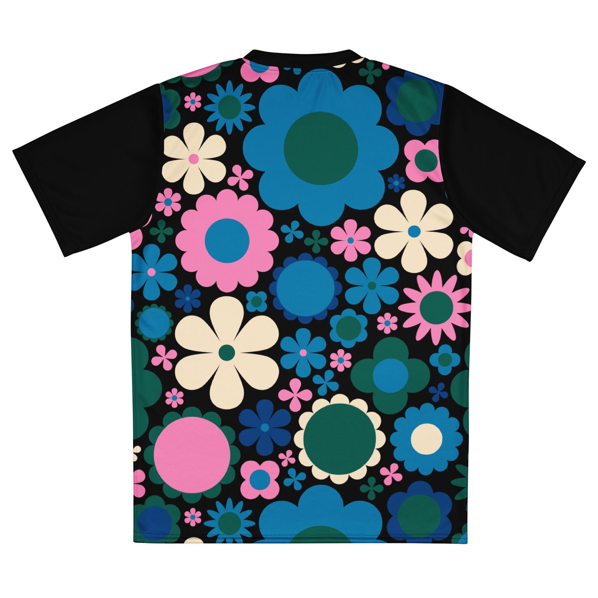 BLOOMPOP blue pink - Recycled unisex sports jersey