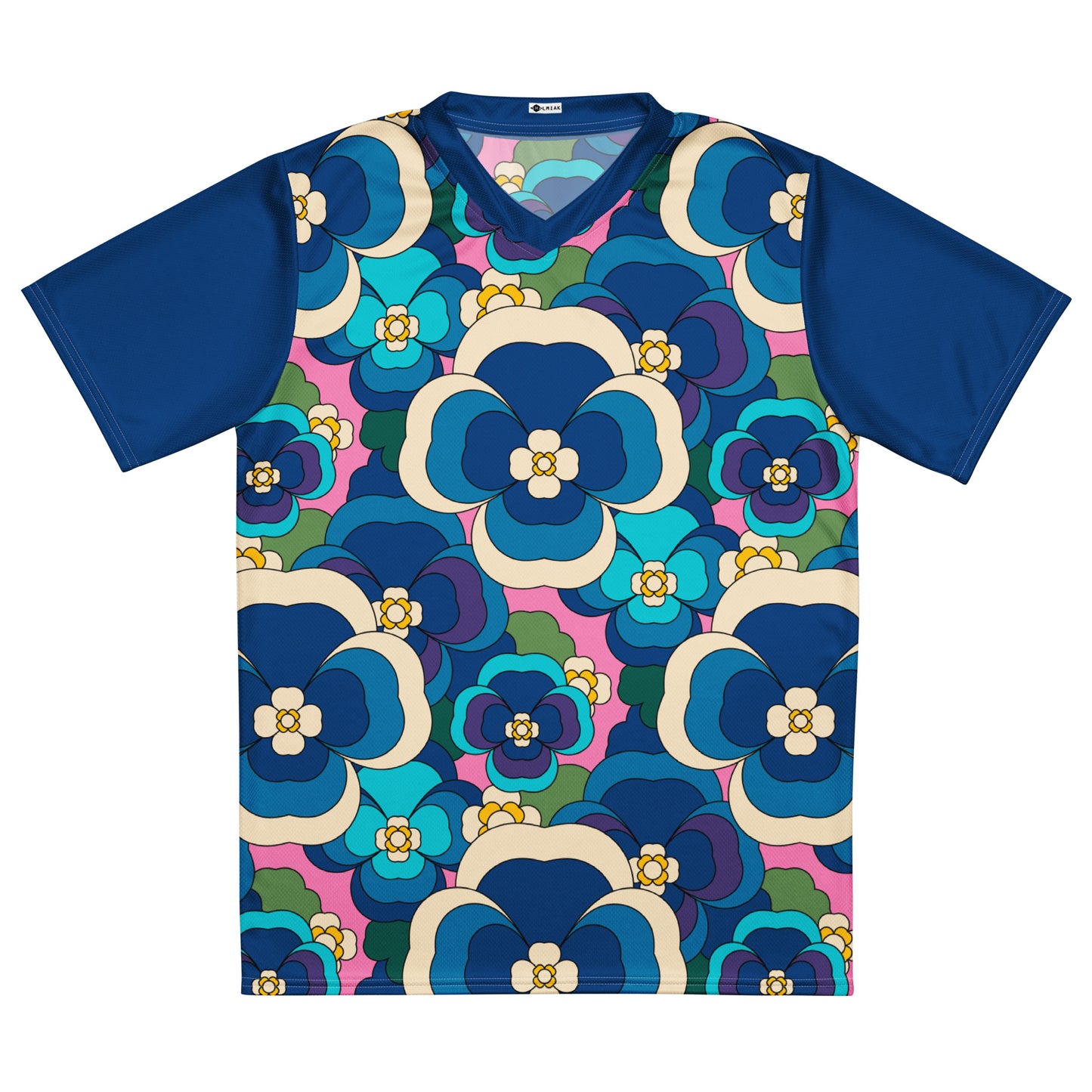 PANSY FANTASY blue pink - Recycled unisex sports jersey