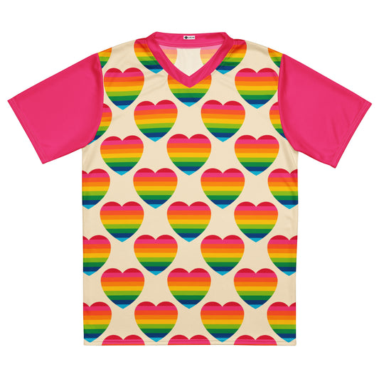 ELLIE LOVE rainbow - Recycled unisex sports jersey