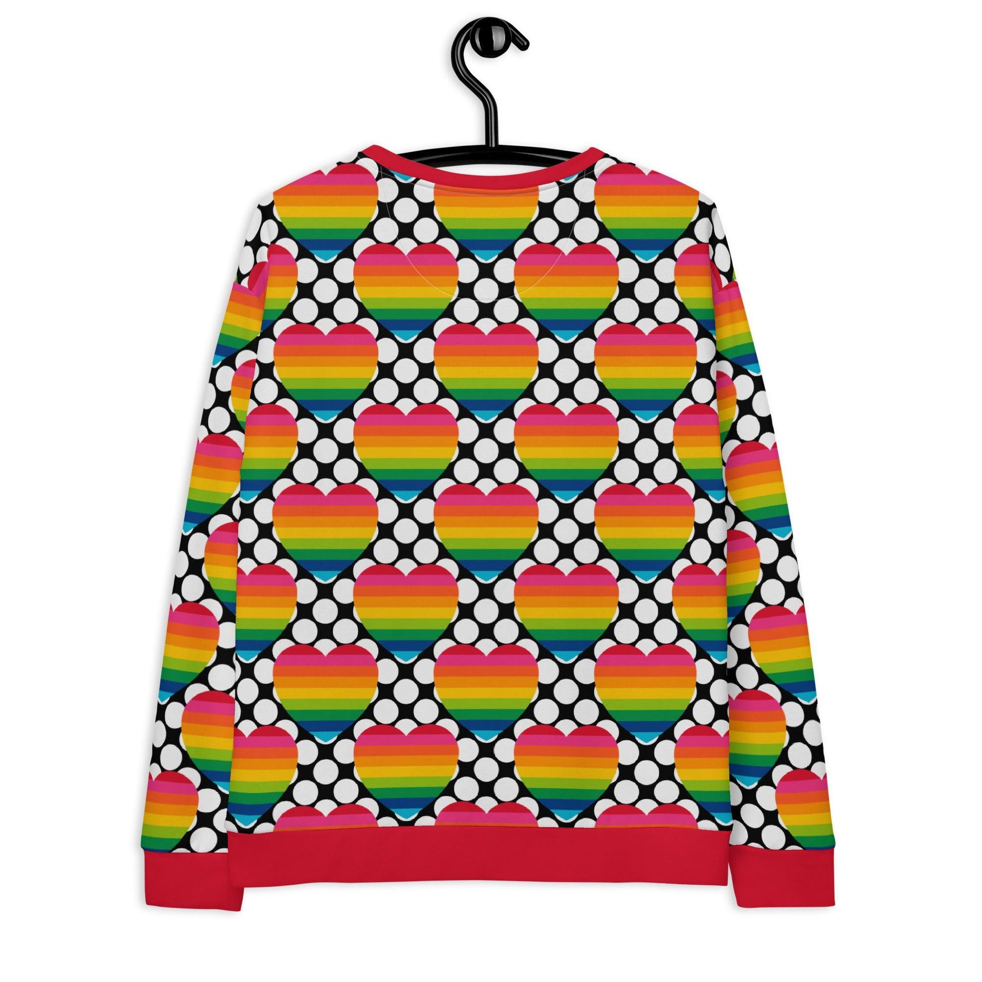 ELLIE LOVE DOT rainbow - Unisex Sweatshirt (recycled) - SHALMIAK