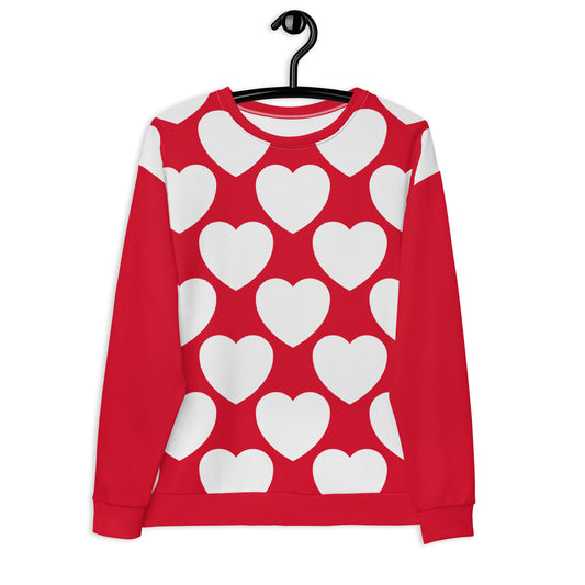ELLIE LOVE redwhite - Unisex Sweatshirt - SHALMIAK