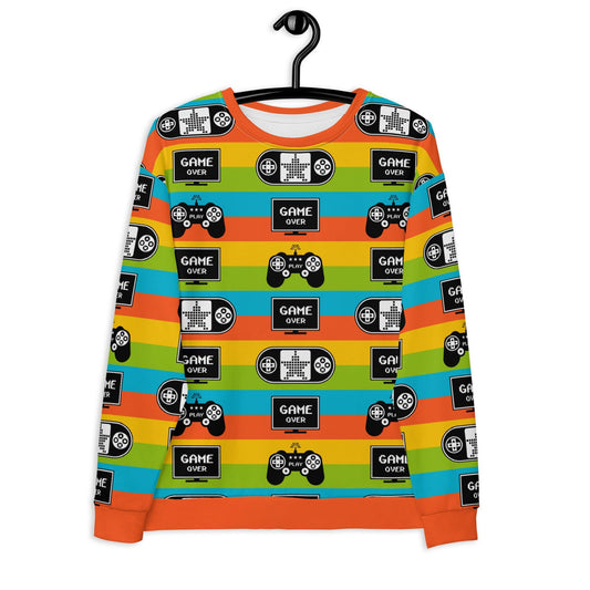 GAME OVER colour - Unisex Sweatshirt (recycled) - SHALMIAK