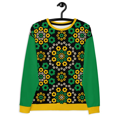 YESTERDAY yellow green - Unisex Sweatshirt (recycled) - SHALMIAK