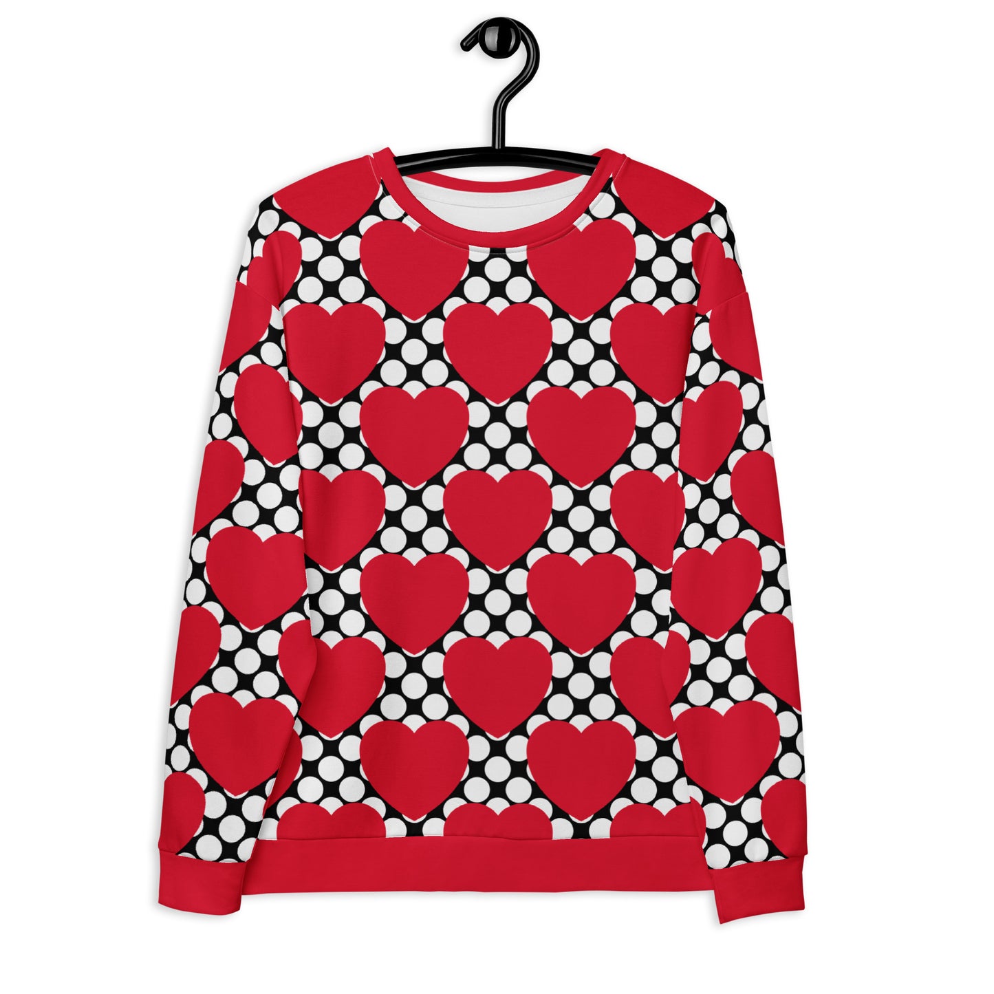 ELLIE LOVE DOT red black - Sweatshirt