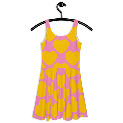 ELLIE LOVE yellow pink - Skater Dress