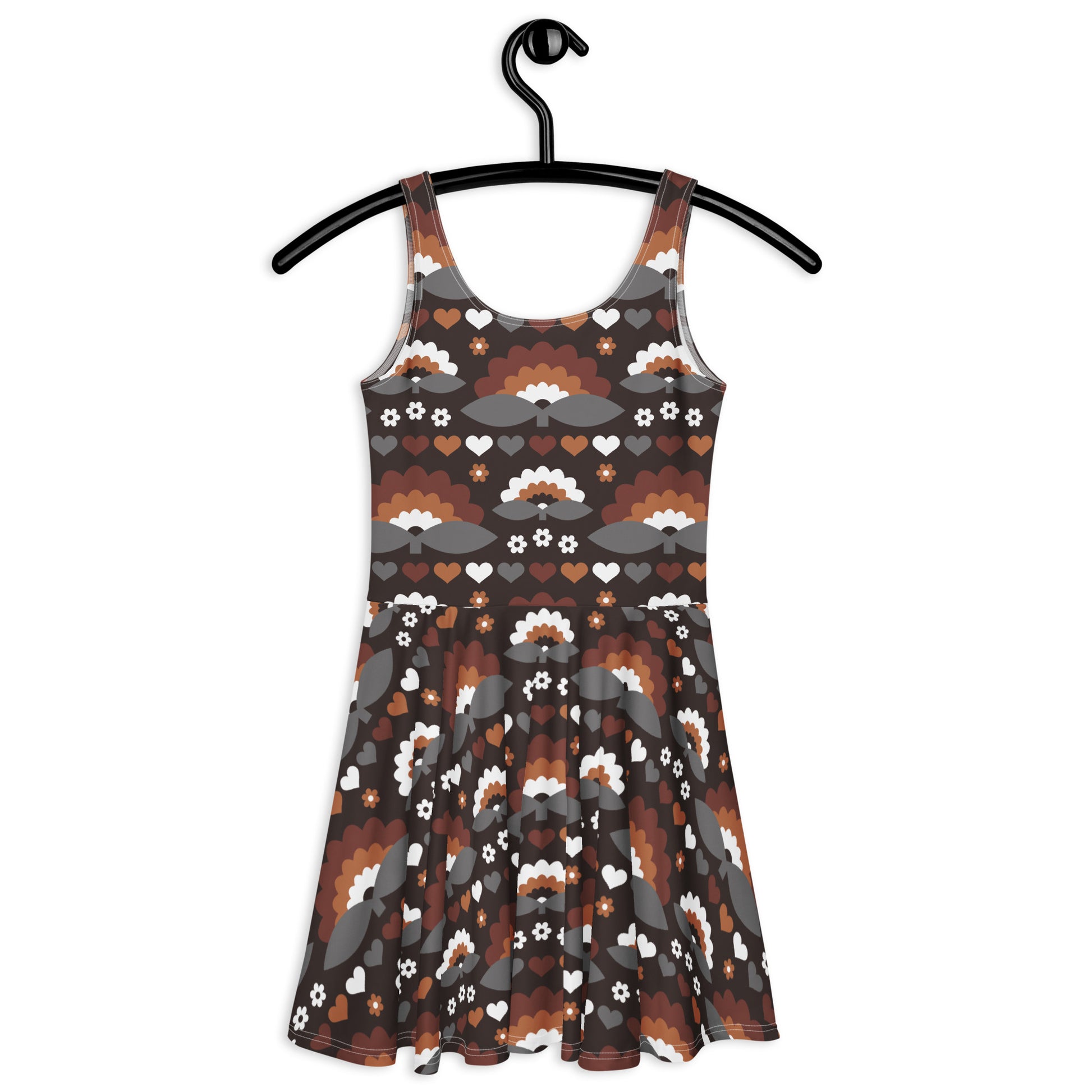 FALL IN LOVE mocca - Skater Dress