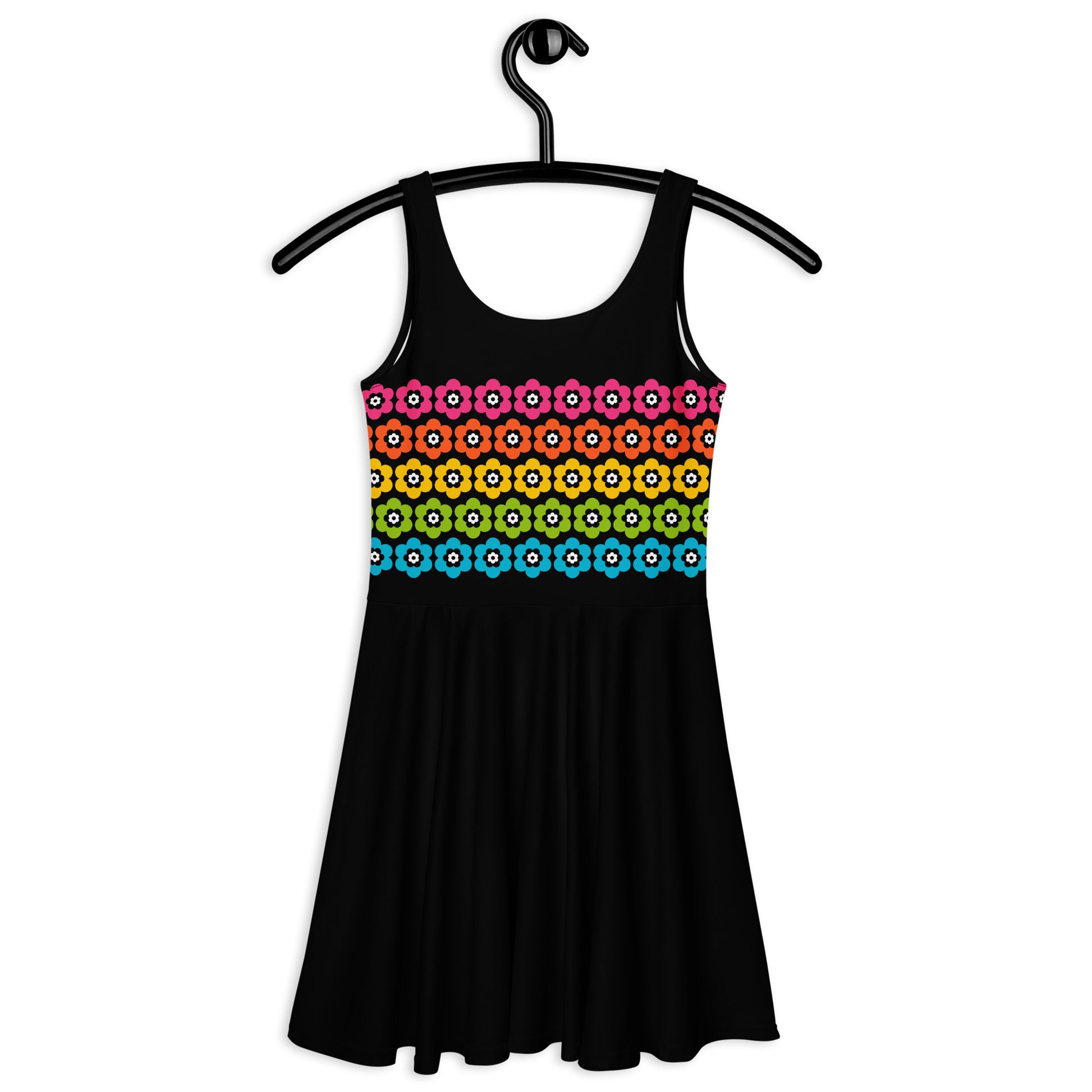 PEACOCK BLOOM rainbow - Skater Dress