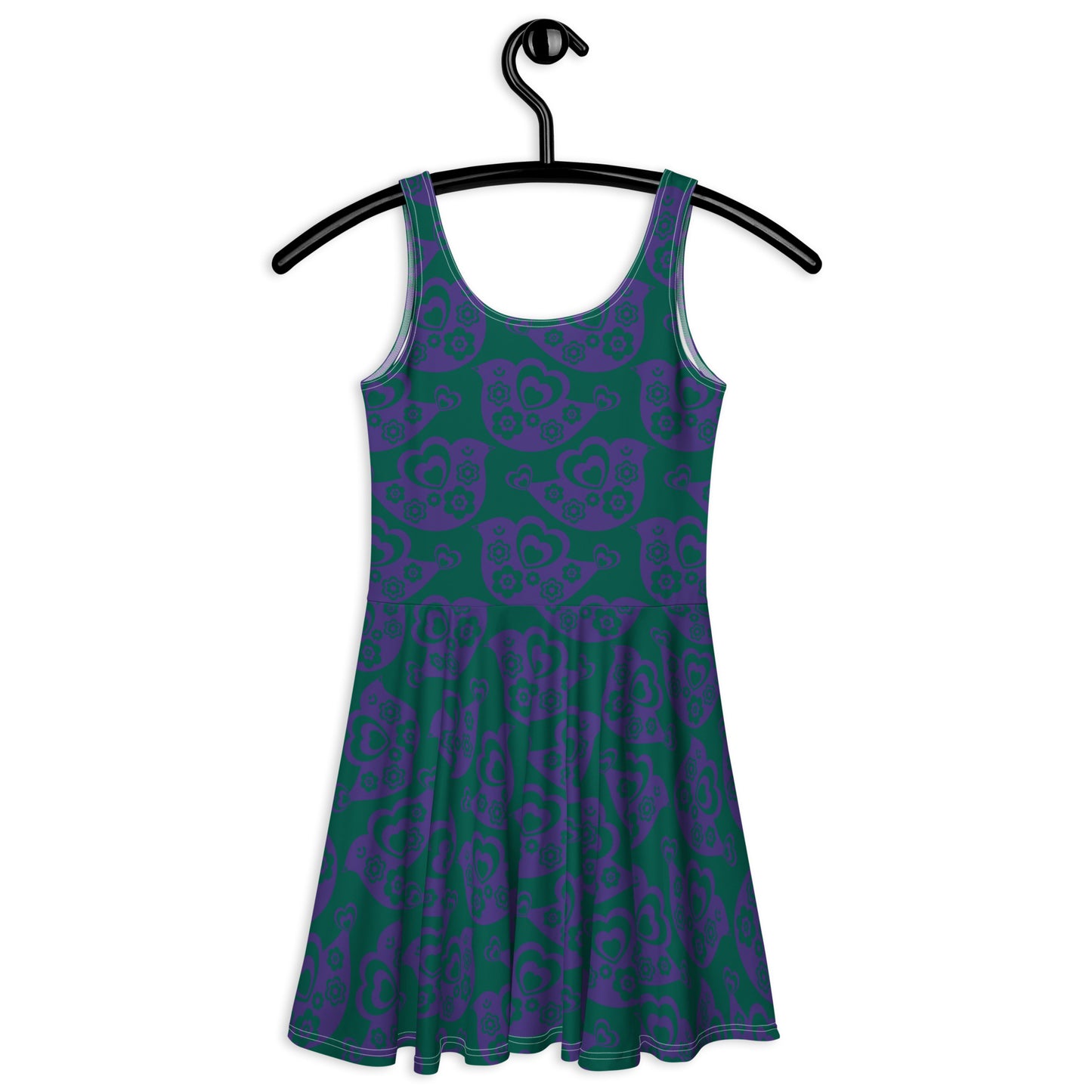 TWEET LOVE green purple - Skater Dress