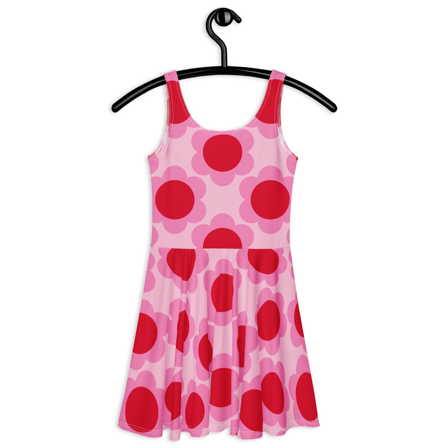 Skater dress - ELLIE red - Classic floral print