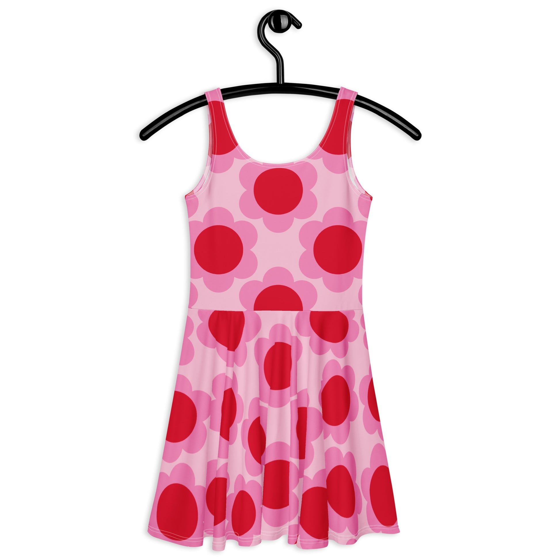 Skater dress - ELLIE red - Classic floral print