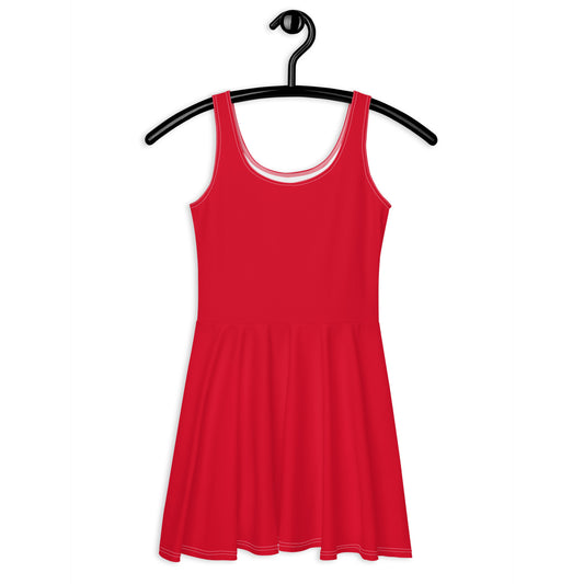 BASIC red - Skater Dress