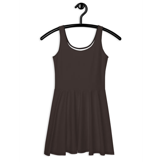 BASIC darkbrown - Skater Dress