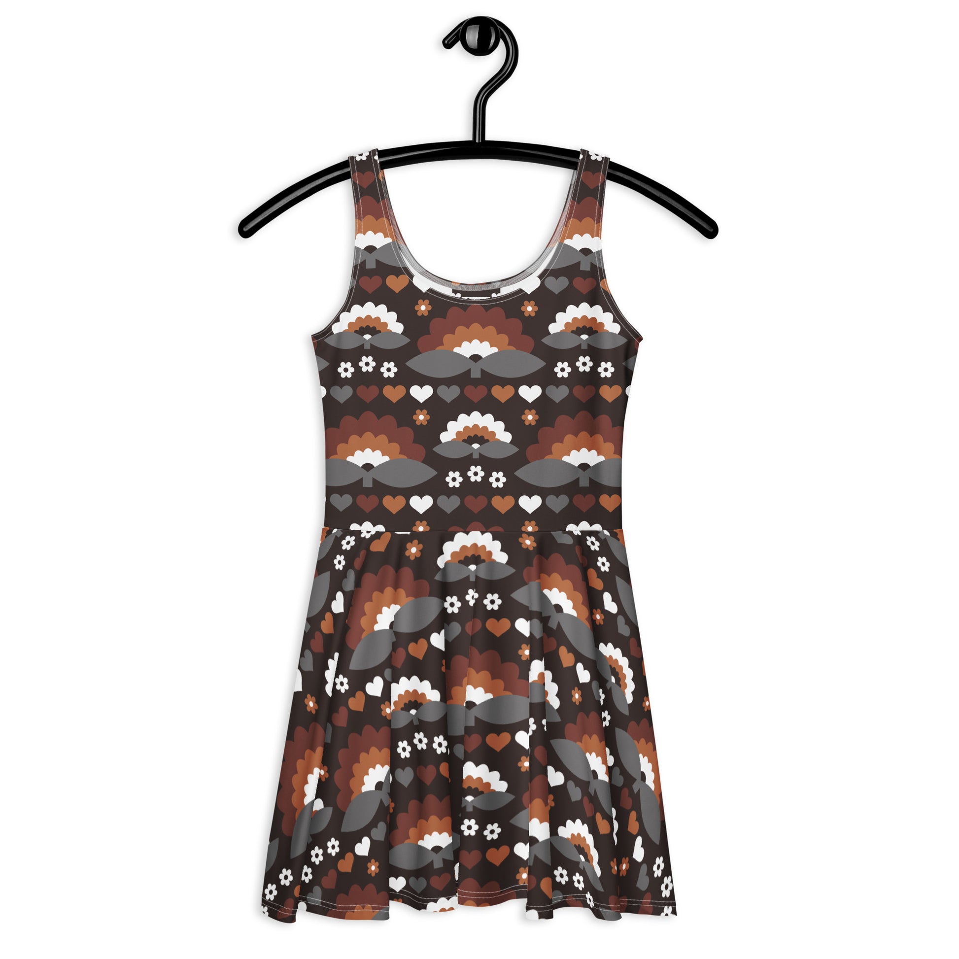 FALL IN LOVE mocca - Skater Dress