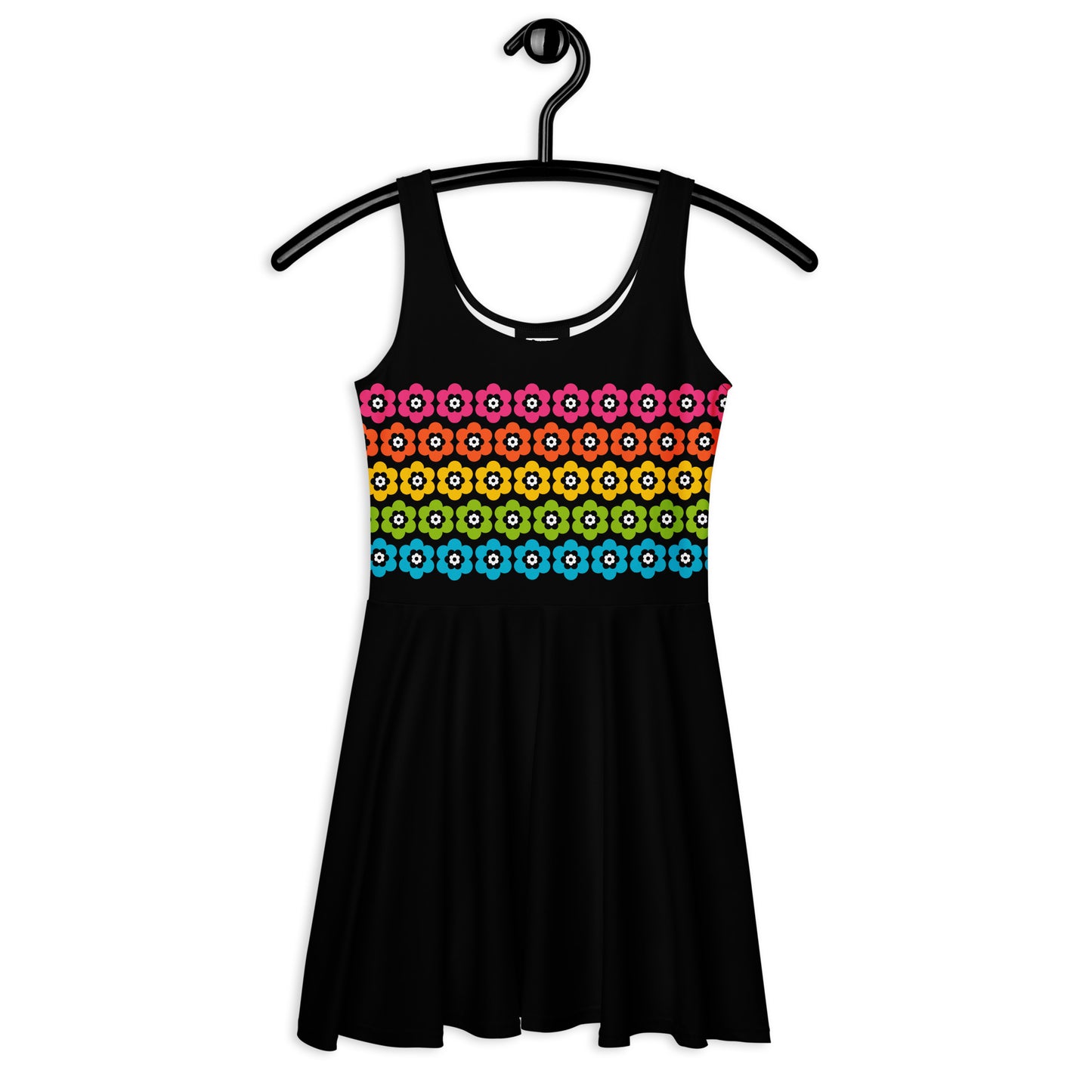 PEACOCK BLOOM rainbow - Skater Dress