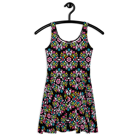 PEACOCK LOVE happy - Skater Dress