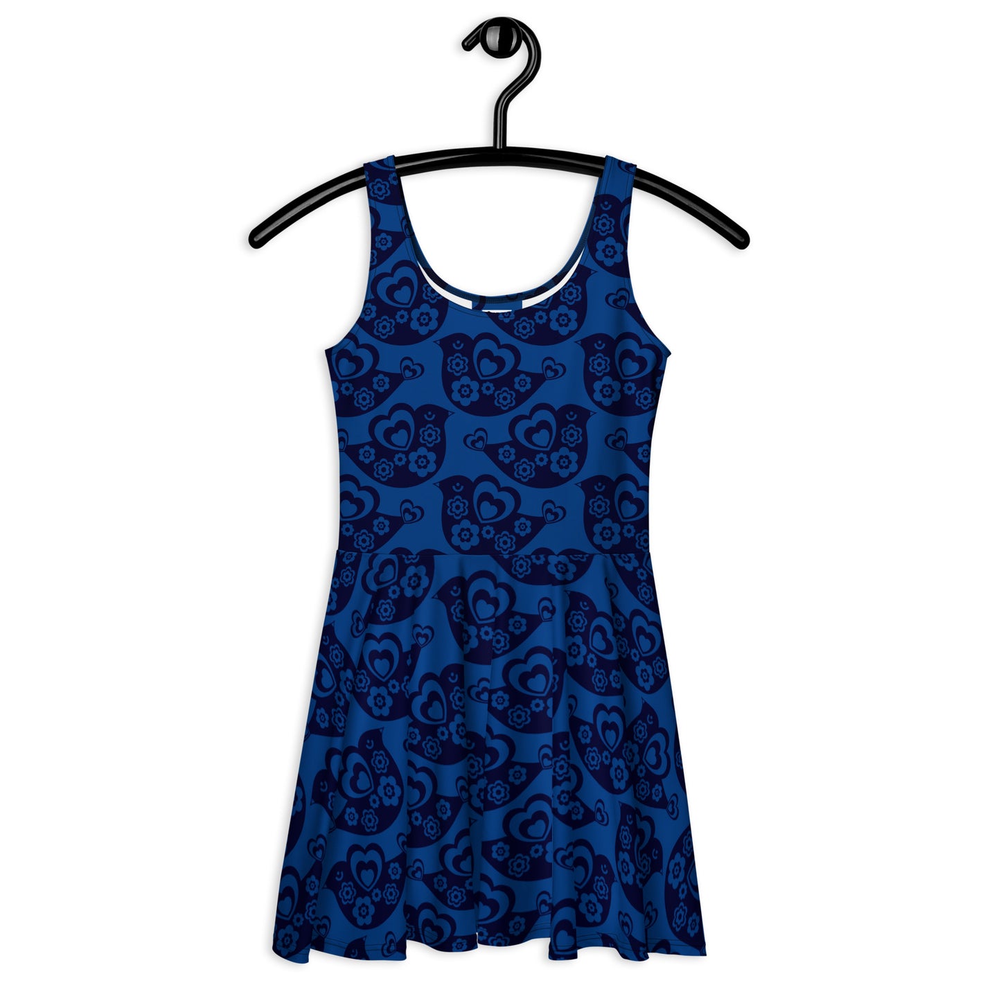 TWEET LOVE dark blue - Skater Dress