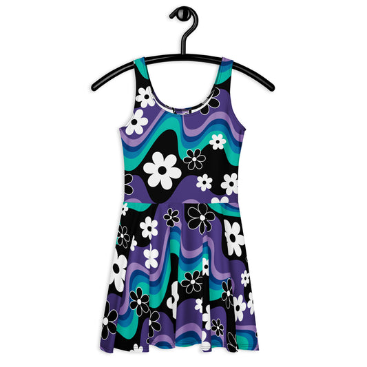 FLORA RAVE purple - Skater Dress