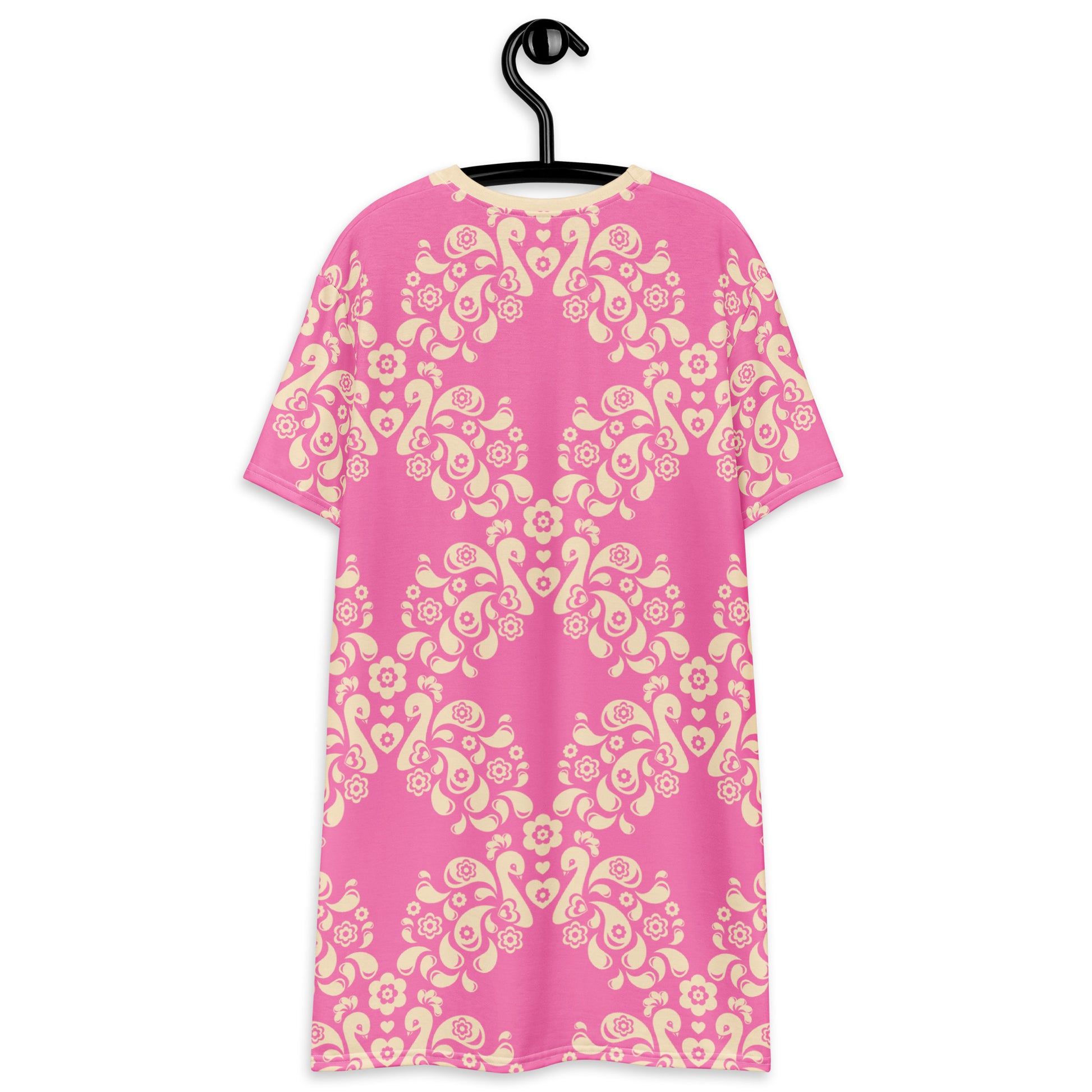 PEACOCK LOVE pink - T-shirt dress