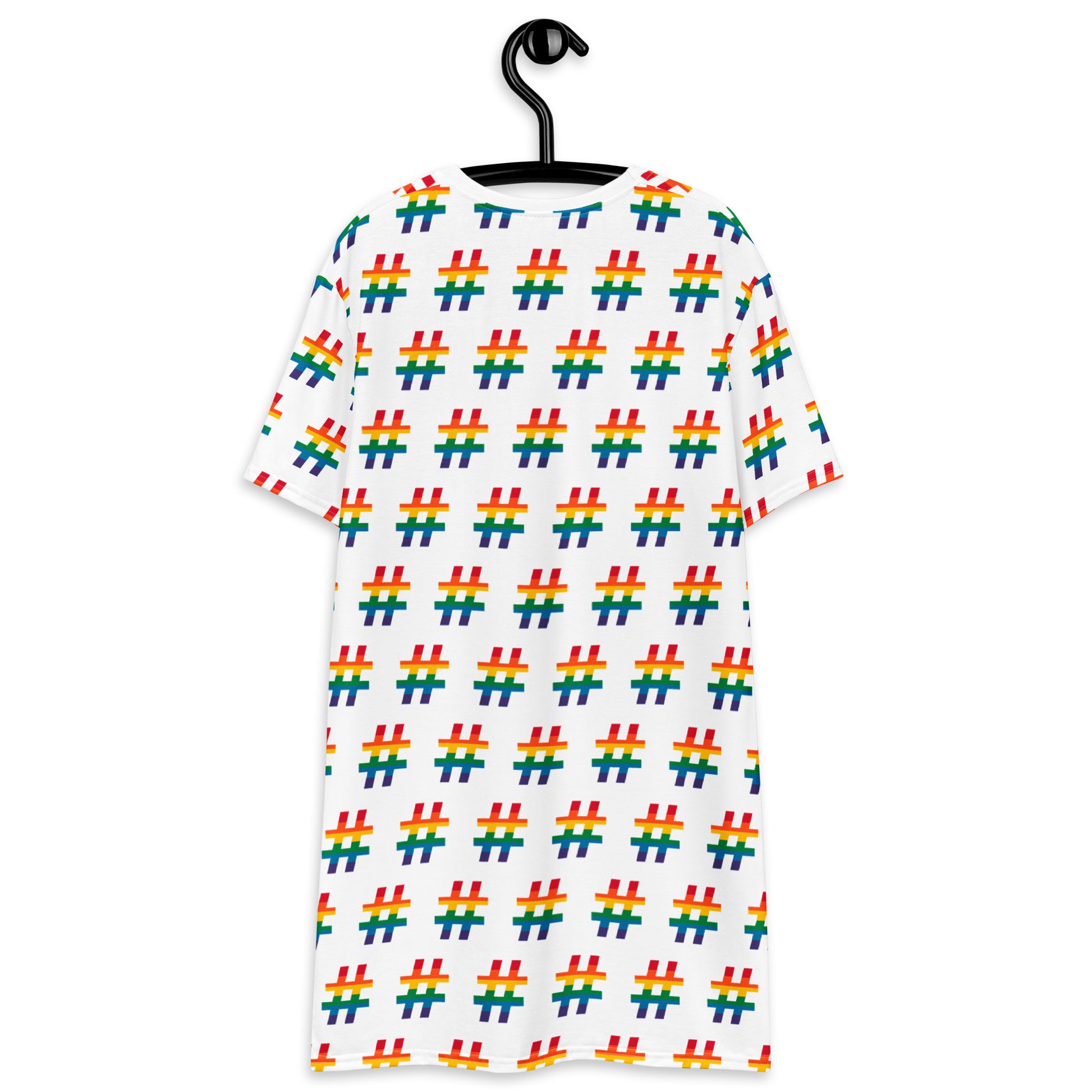 #RAINBOW white - T-Shirt Dress