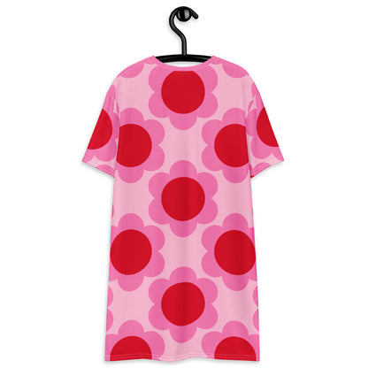 T-shirt dress - ELLIE red - Classic floral print