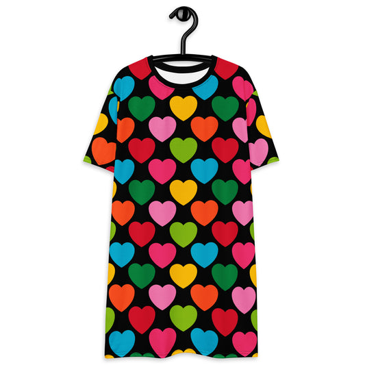ELLIE LOVE mixblack - T-shirt dress - SHALMIAK