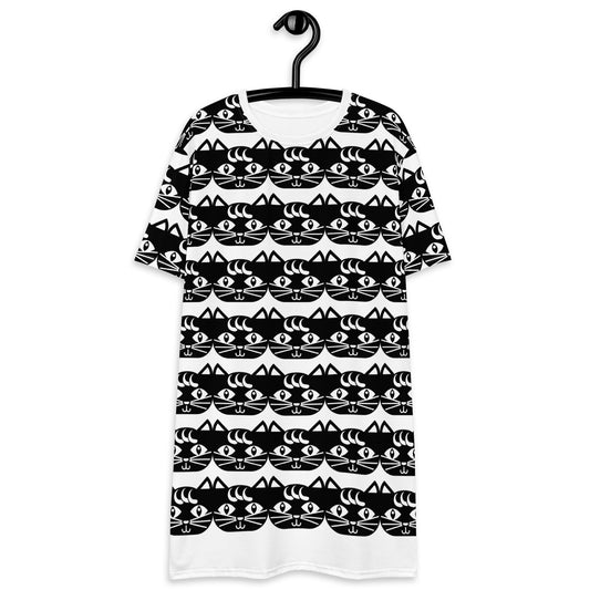 JUST MAU bw - T-shirt dress - SHALMIAK