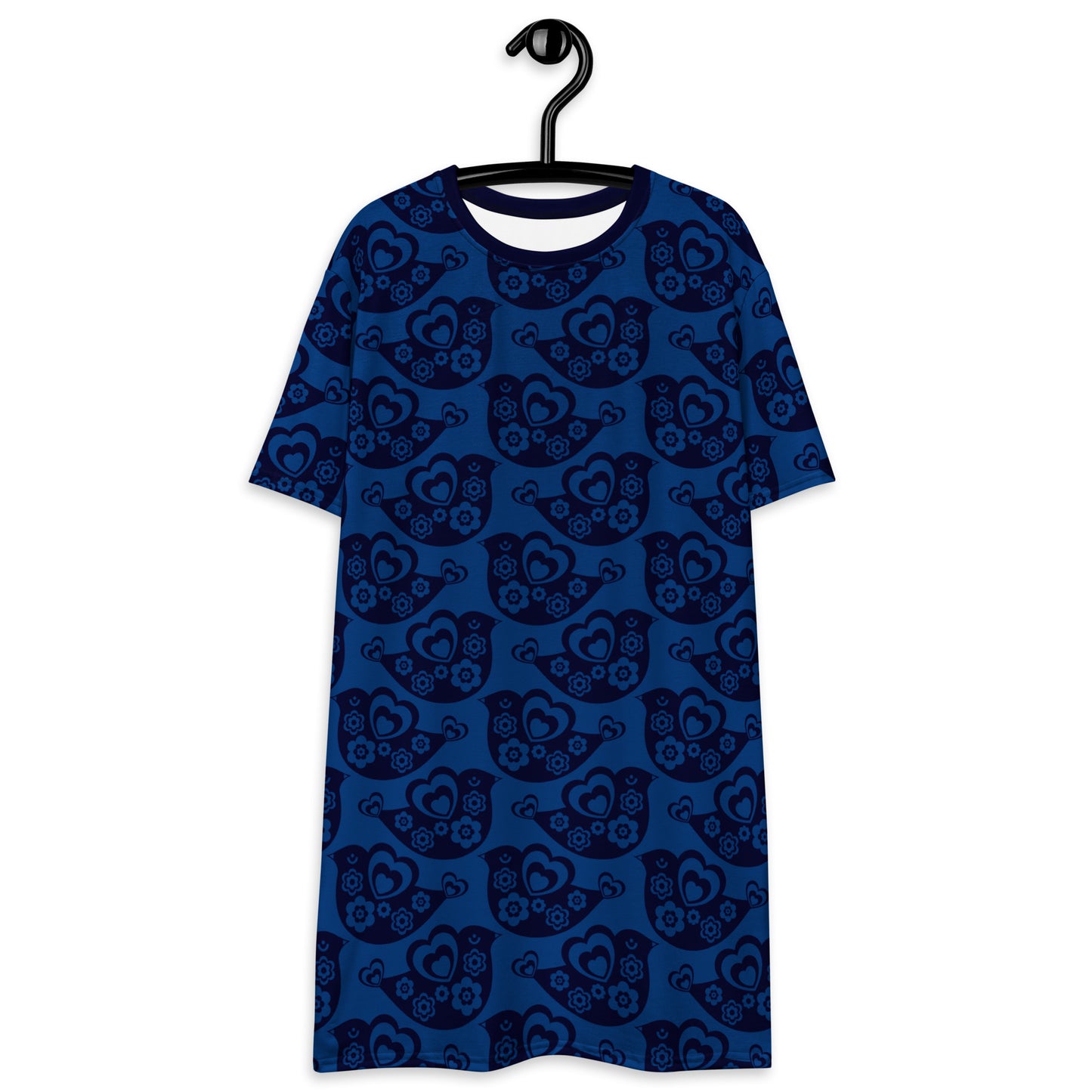 TWEET LOVE dark blue - T-Shirt Dress