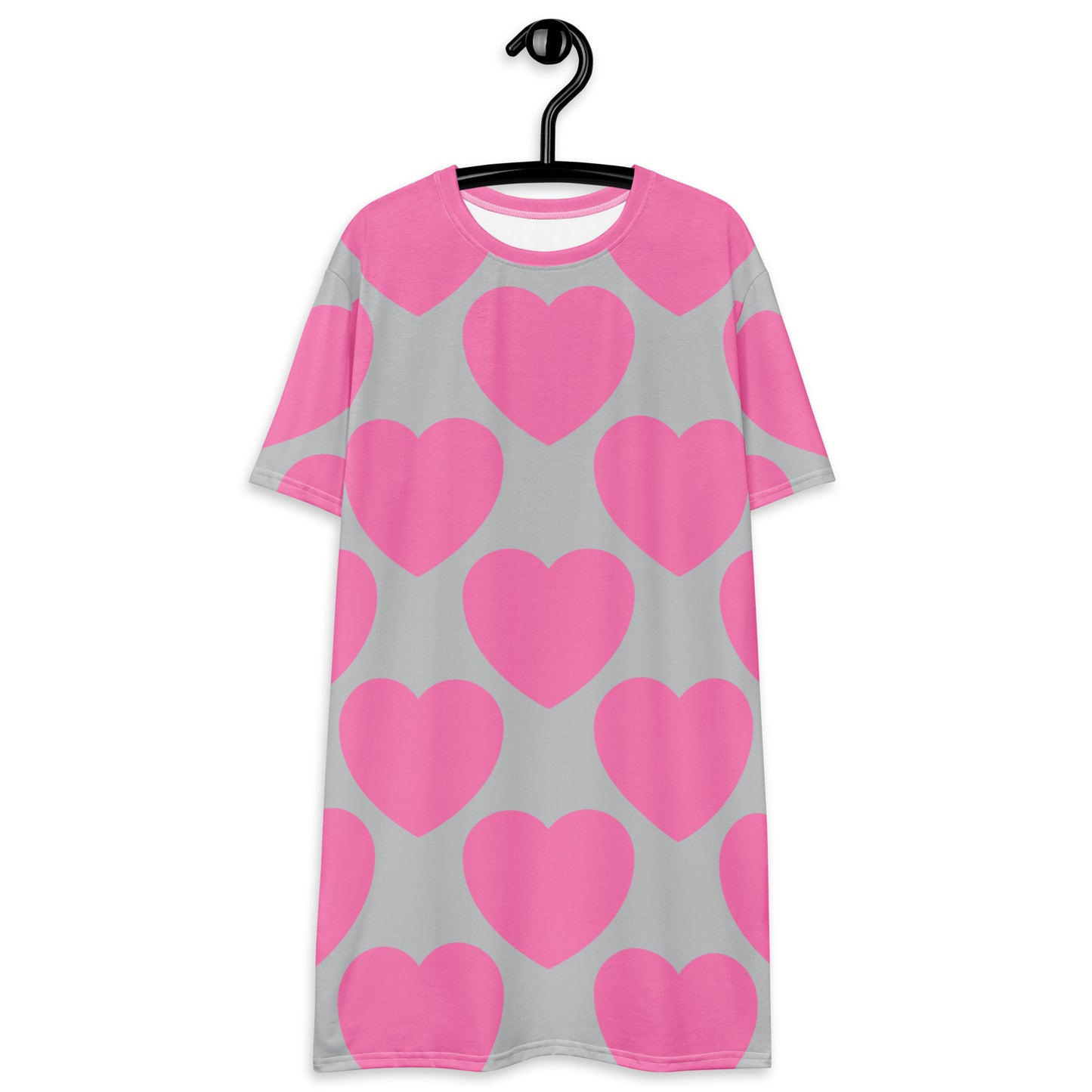 ELLIE LOVE pink grey - T-Shirt Dress