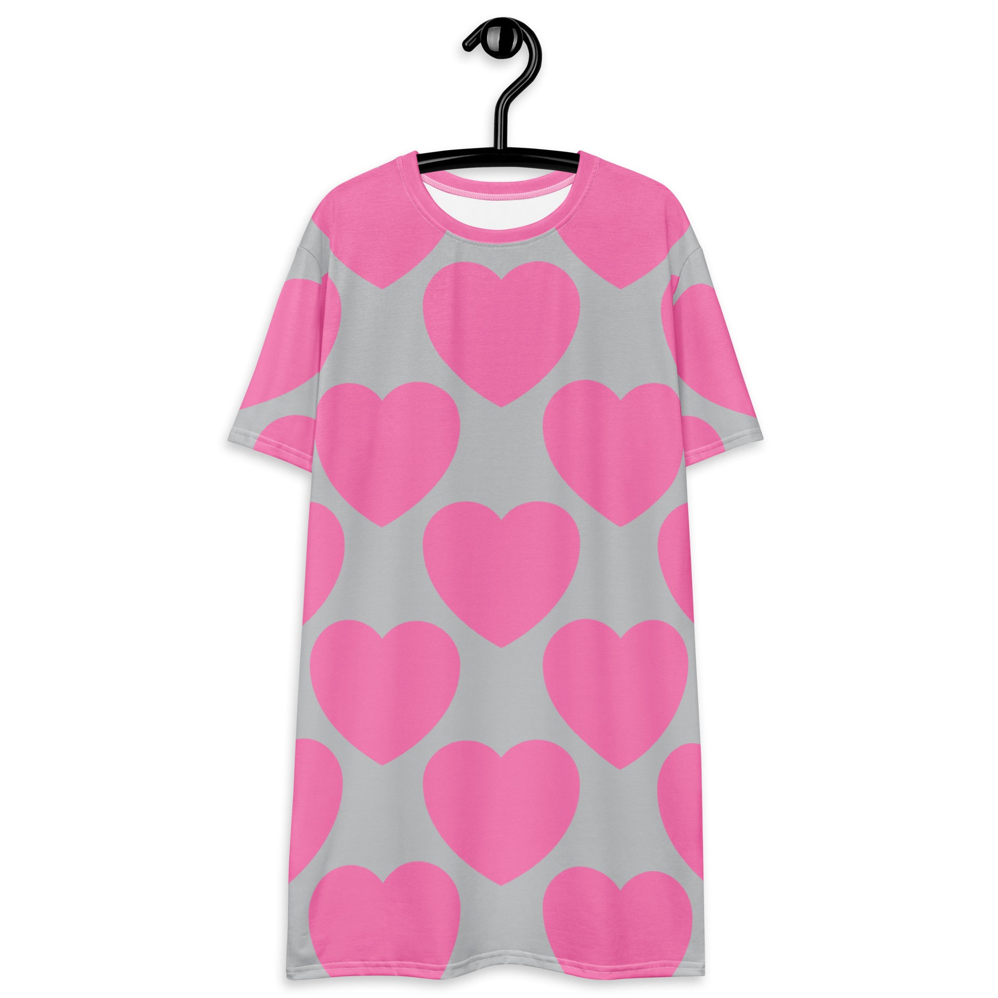 ELLIE LOVE pink grey - T-Shirt Dress
