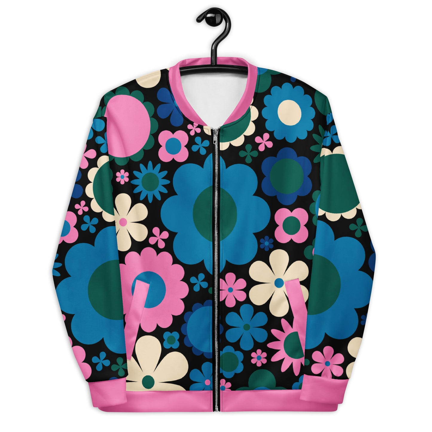 BLOOMPOP blue pink - Bomber Jacket