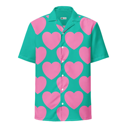 ELLIE LOVE pink mint - Unisex button shirt